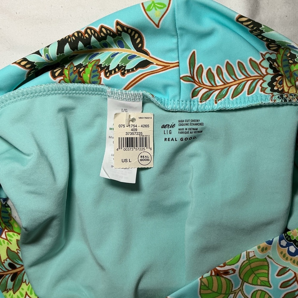 Floral High-Waist Swim Bottom - Picture 3 of 4